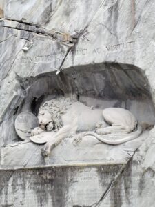 lion monument in Switzerland